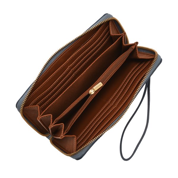 Fossil Logan RFID Zip Around Clutch - Preorder