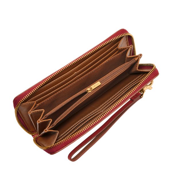 Fossil Logan RFID Zip Around Clutch - Preorder