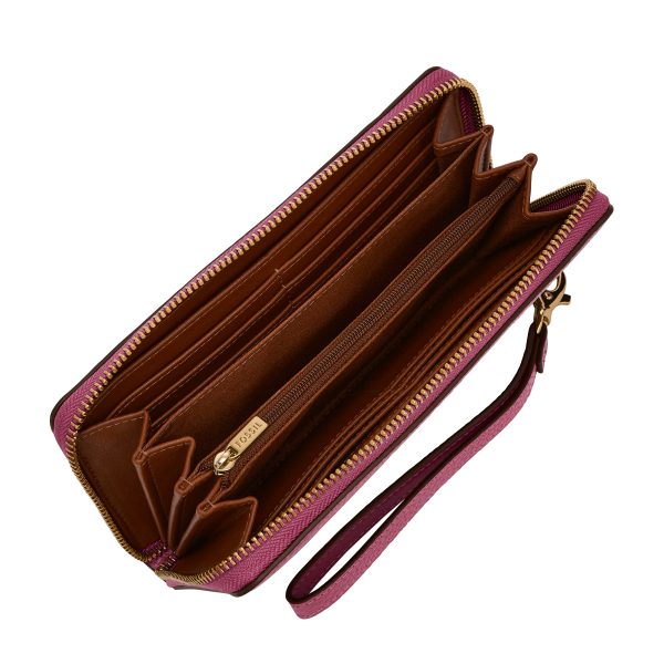 Fossil Logan RFID Zip Around Clutch - Preorder