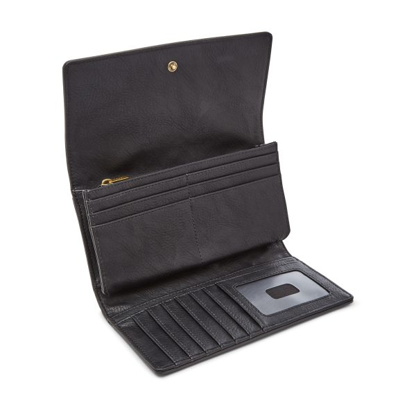 Fossil Logan Leather RFID Flap Clutch Wallet - Preorder