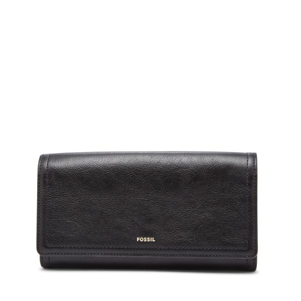 Fossil Logan Leather RFID Flap Clutch Wallet - Preorder