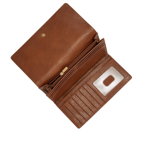 Fossil Logan Leather RFID Flap Clutch Wallet - Preorder