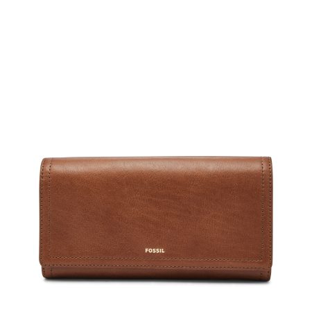 Fossil Logan Leather RFID Flap Clutch Wallet - Preorder