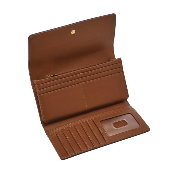 Fossil Logan Leather RFID Flap Clutch Wallet - Preorder