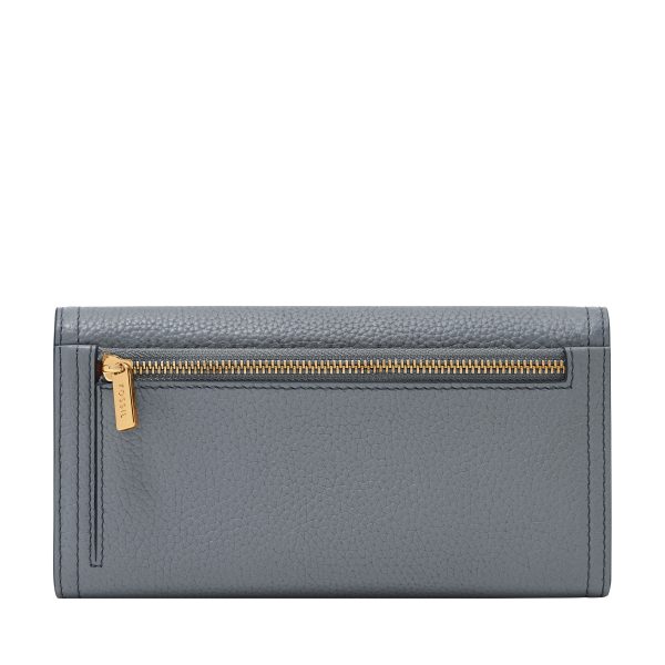 Fossil Logan Leather RFID Flap Clutch Wallet - Preorder