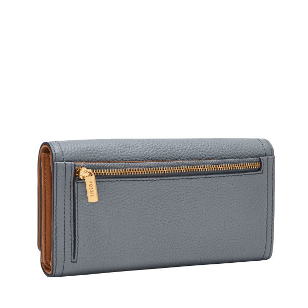 Fossil Logan Leather RFID Flap Clutch Wallet - Preorder