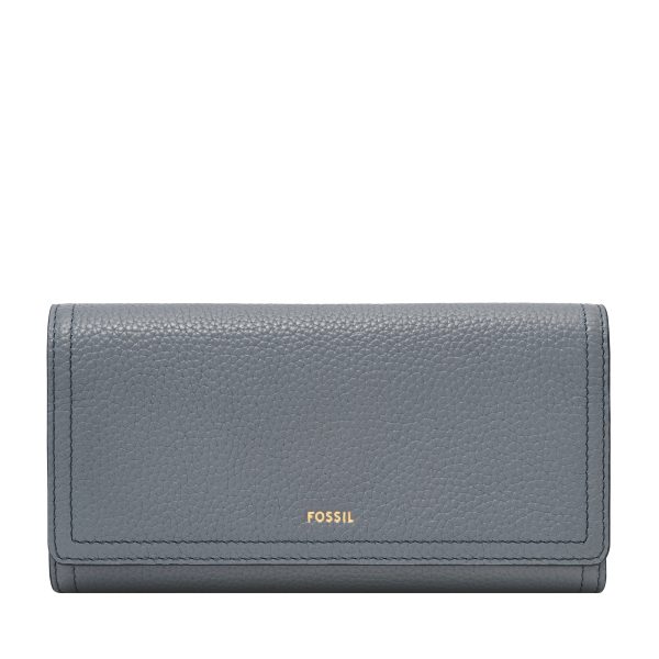 Fossil Logan Leather RFID Flap Clutch Wallet - Preorder