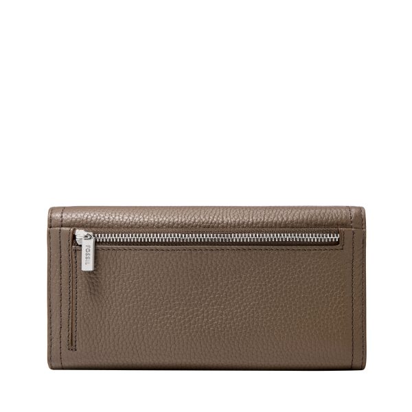 Fossil Logan Leather RFID Flap Clutch Wallet - Preorder