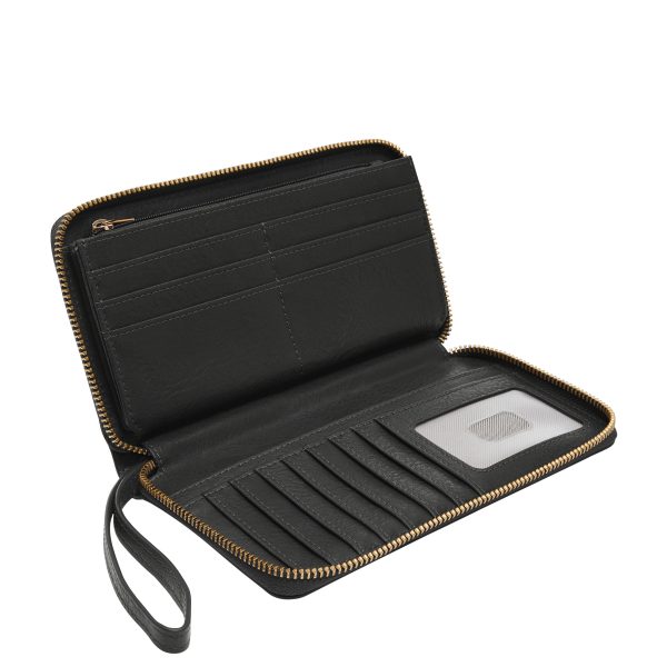 Fossil Liza Leather Zip Around Clutch Wallet - Preorder