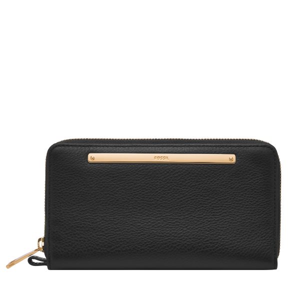 Fossil Liza Leather Zip Around Clutch Wallet - Preorder