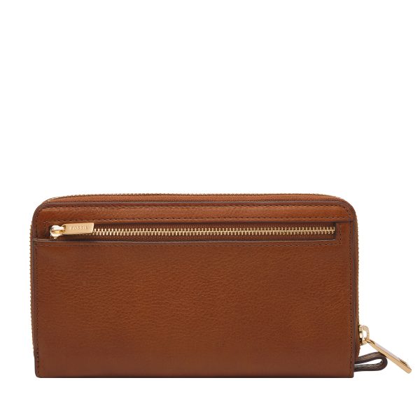 Fossil Liza Leather Zip Around Clutch Wallet - Preorder