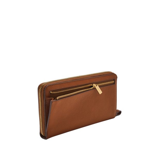Fossil Liza Leather Zip Around Clutch Wallet - Preorder