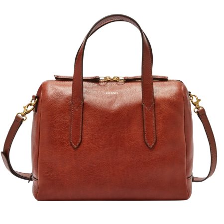 Fossil Sydney Satchel Medium Brown - Preorder