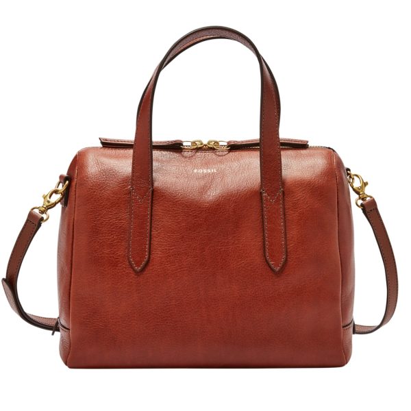 Fossil Sydney Satchel Medium Brown - Preorder