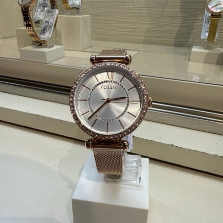 Fossil Tillie 36mm Three-Hand Rose Gold-Tone Stainless Steel Watch - Preorder
