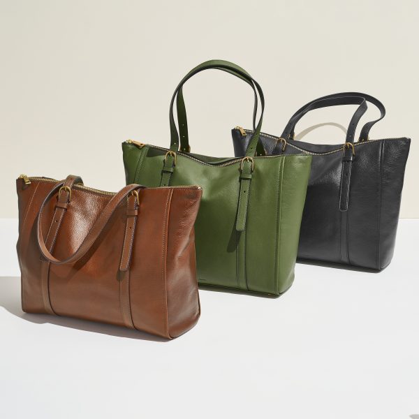 Fossil Carlie Leather Tote - Preorder