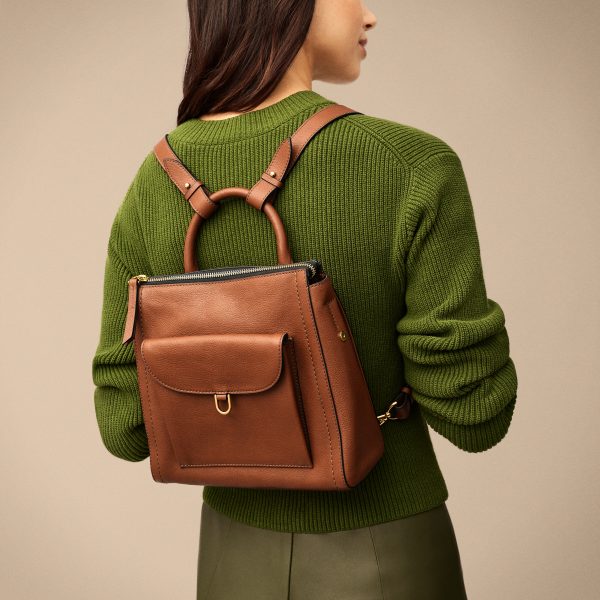 Fossil Parker Leather Small Backpack - Preorder