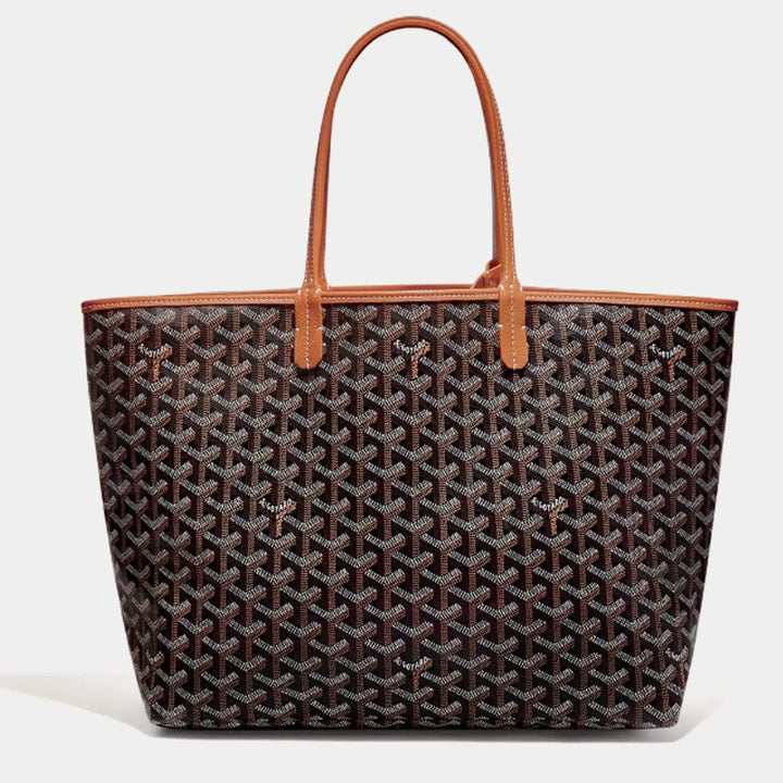 Goyard Saint Louis PM black tan coated canvas tote 2025