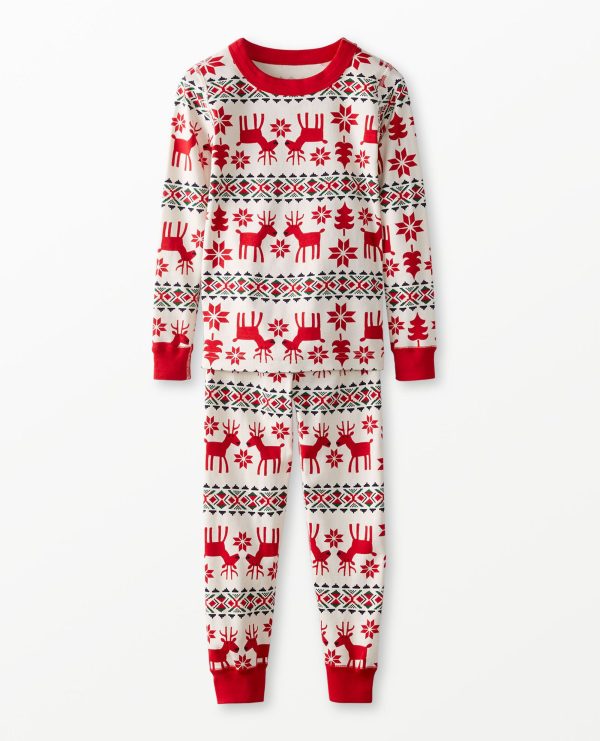 Hanna Andersson Holiday Dear Deer HannaJams Pajama Set