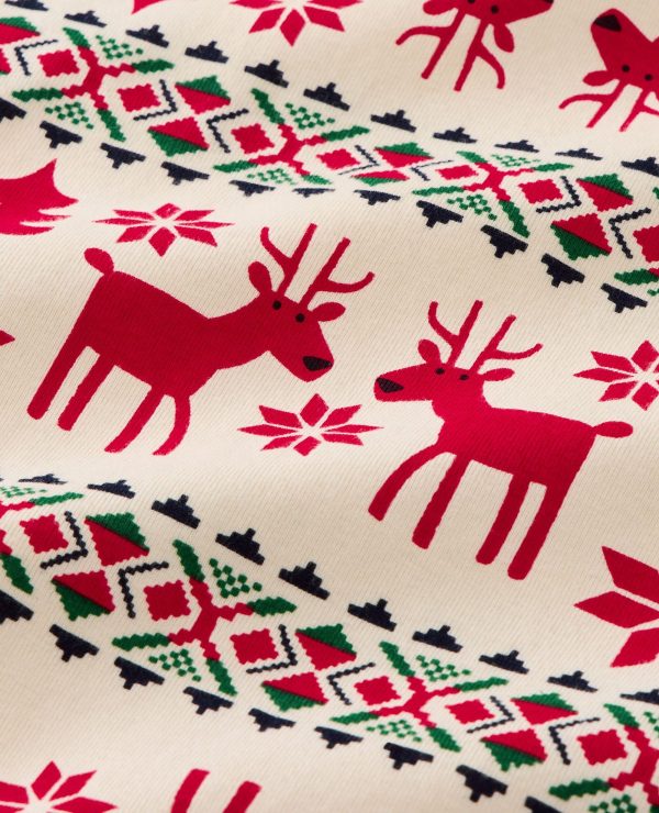 Hanna Andersson Adult Holiday Dear Deer HannaJams Pajama Top