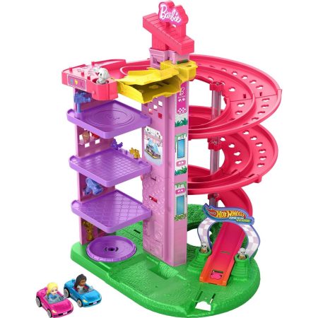 Hot Wheels RacerVerse Barbie Spiral Race Playset - USA Preorder
