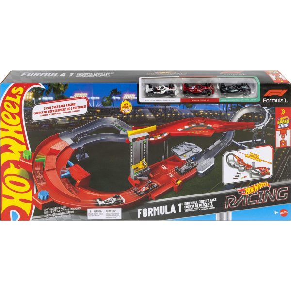 Hot Wheels Formula 1 Downhill Circuit Race with 3 Cars - USA Preorder