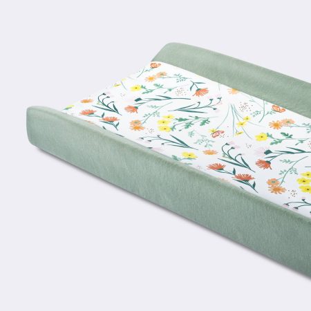 Cloud Island Wipeable Garden Floral Changing Pad Cover - USA Preorder