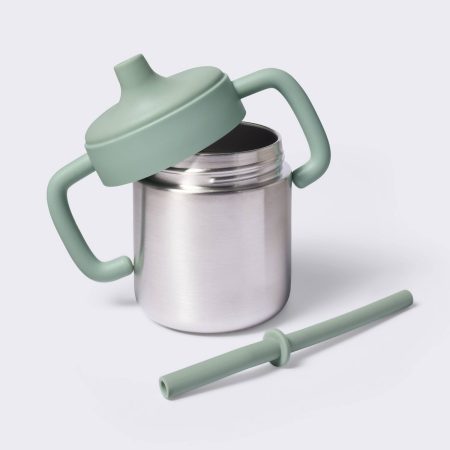 Cloud Island 8oz Stainless Steel Sippy Cup Green - USA Preorder