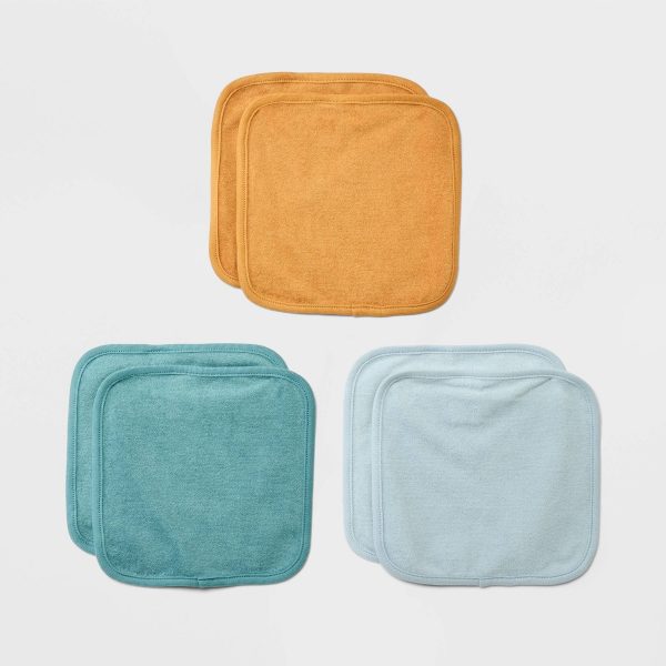Cloud Island Baby Washcloth Set 6-Pack Bronze - USA Preorder
