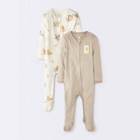 Cloud Island Baby 2-Pack Winnie the Pooh Footed Pajamas - USA Preorder