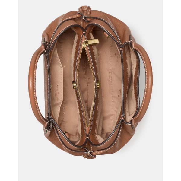 Kate Spade Dumpling Satchel Bag Warm Gingerbread