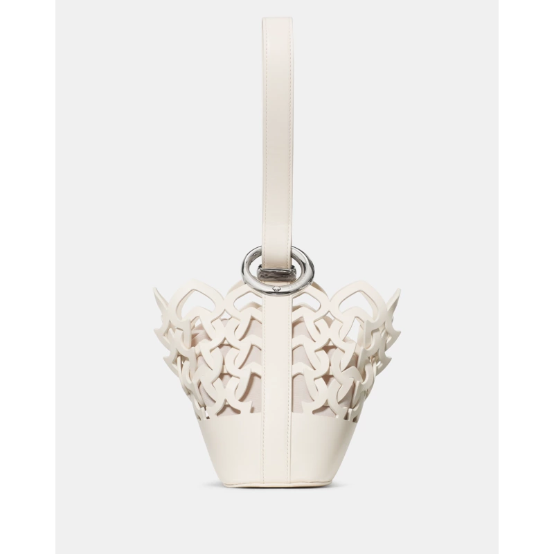 Kate Spade Halo Small Woven Leather Bucket Bag KN925 woven leather 2026