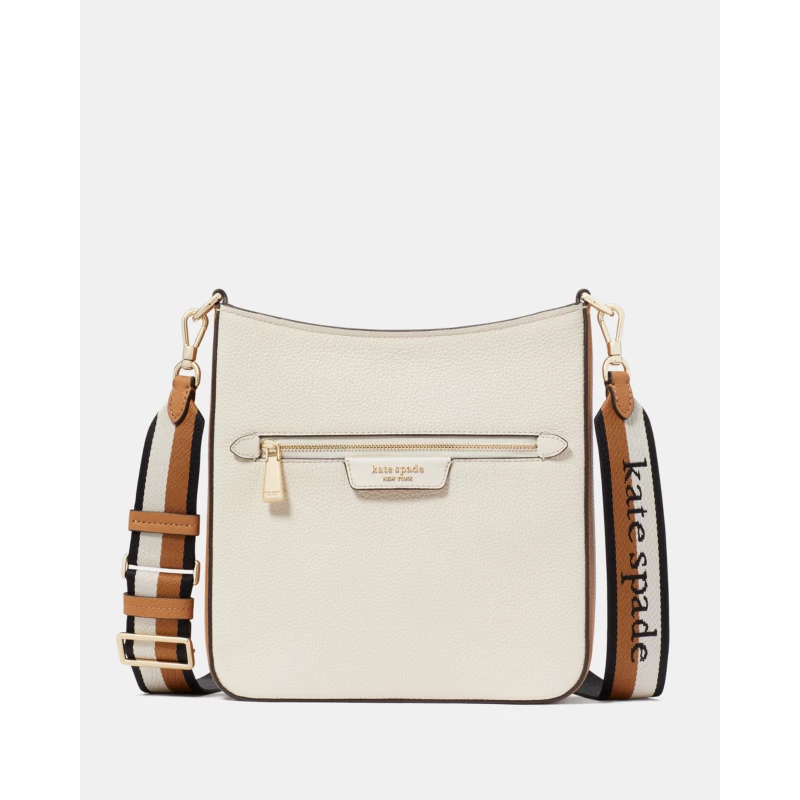 Kate Spade Loop Colorblocked Pebled Leather Crossbody KP557YCO Cashew Milk Multi