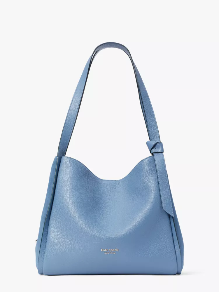 Kate Spade Loop Small Colorblock Pebbled Leather Pochette shoulder bag contrasting colors