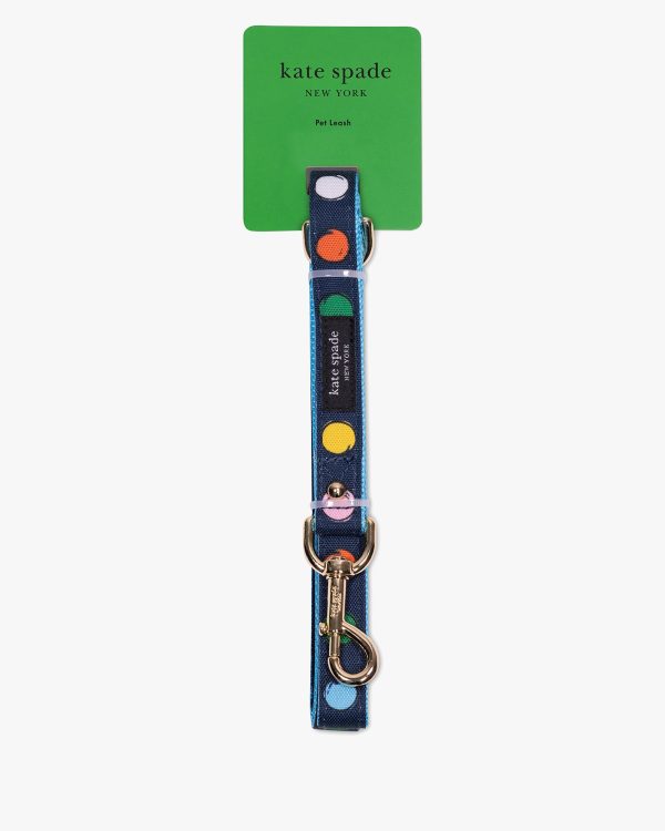 Kate Spade Watercolor Dot Pet Leash S/M