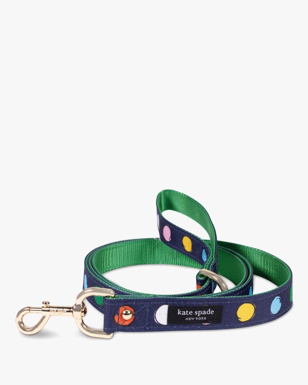 Kate Spade Watercolor Dot Pet Leash M/L