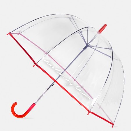 Kate Spade Drier Than My Humor Clear Umbrella