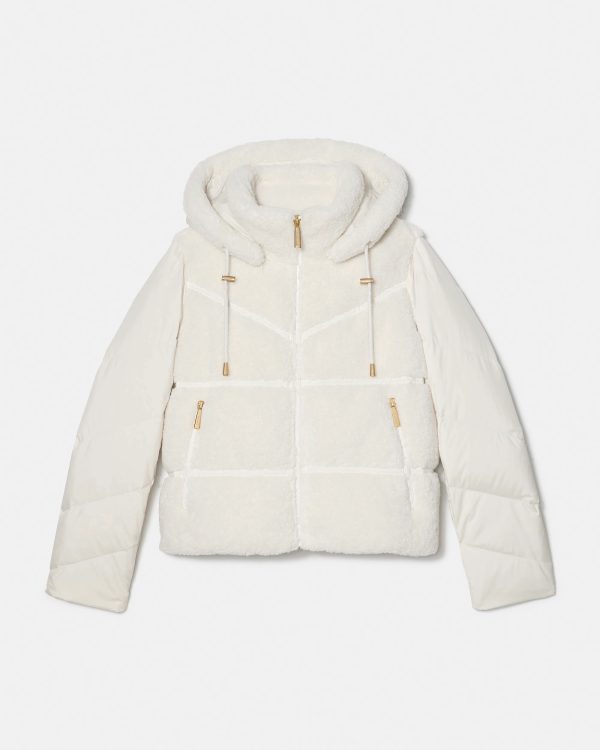 Kate Spade Cropped Sherpa Puffer