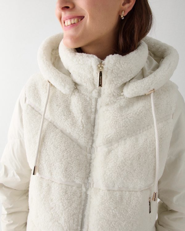 Kate Spade Cropped Sherpa Puffer