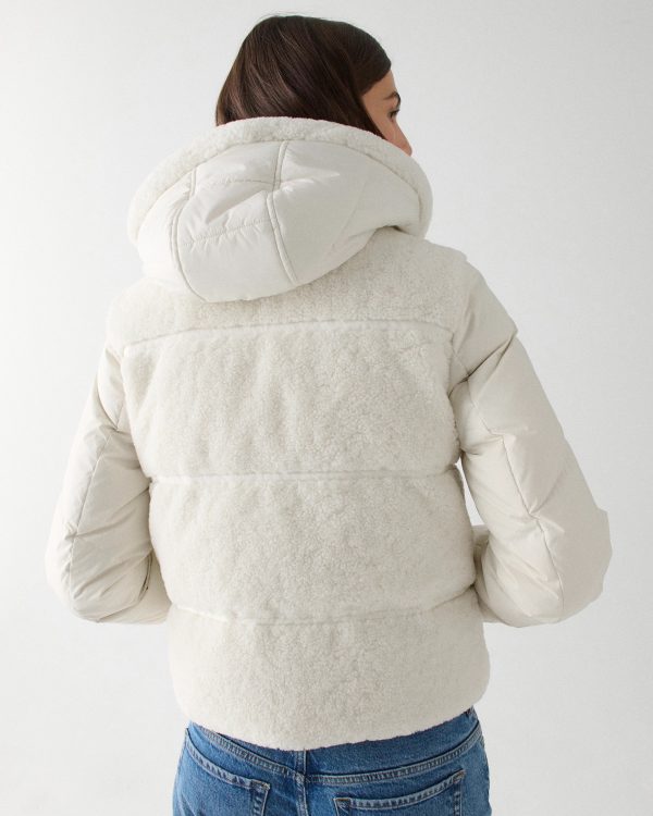 Kate Spade Cropped Sherpa Puffer