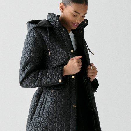 Kate Spade Quilted Spade Flower Coat