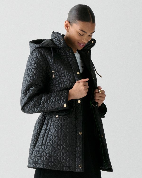 Kate Spade Quilted Spade Flower Coat