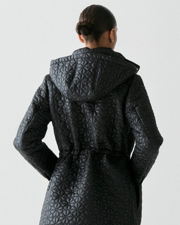 Kate Spade Quilted Spade Flower Coat
