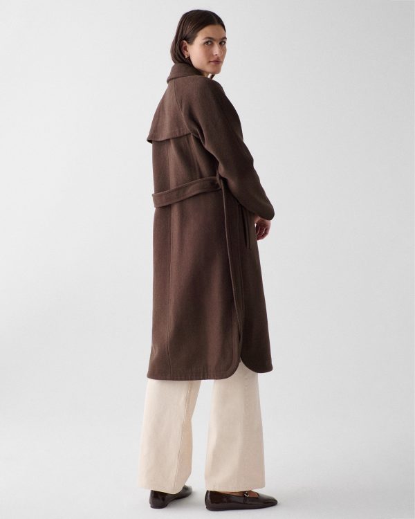 Kate Spade Wool Belted Trench Coat