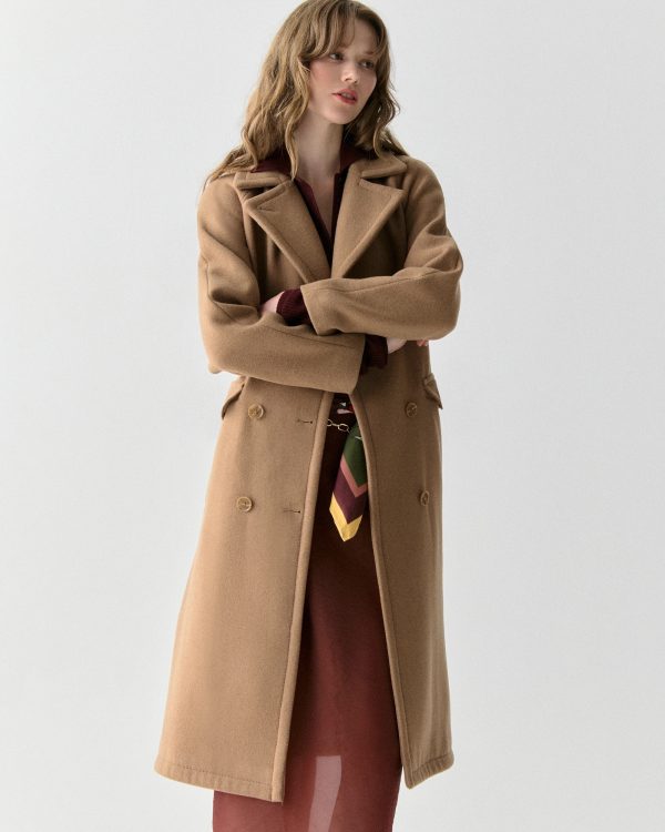 Kate Spade Wool Belted Trench Coat