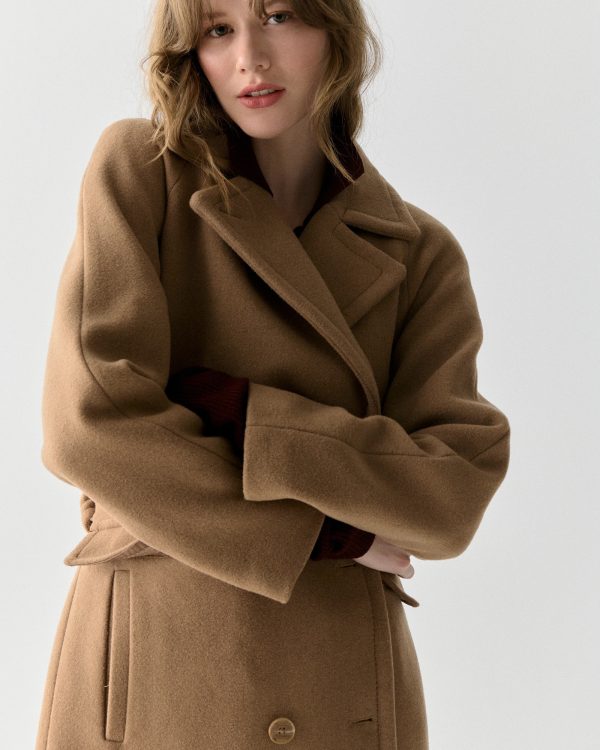 Kate Spade Wool Belted Trench Coat