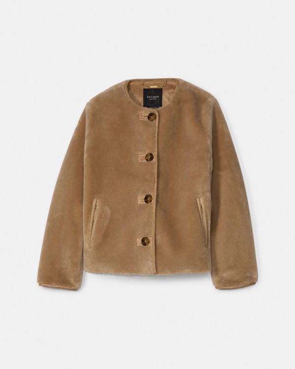 Kate Spade Bonded Shearling Jacket