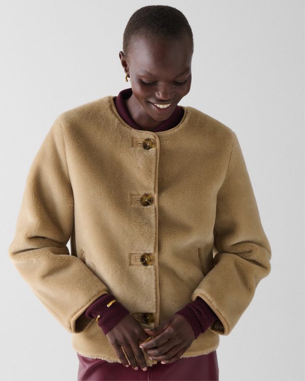 Kate Spade Bonded Shearling Jacket