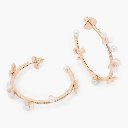 Kate Spade Precious Pansy Scatter Hoops