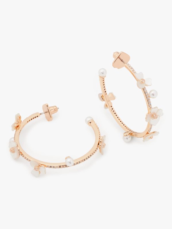 Kate Spade Precious Pansy Scatter Hoops